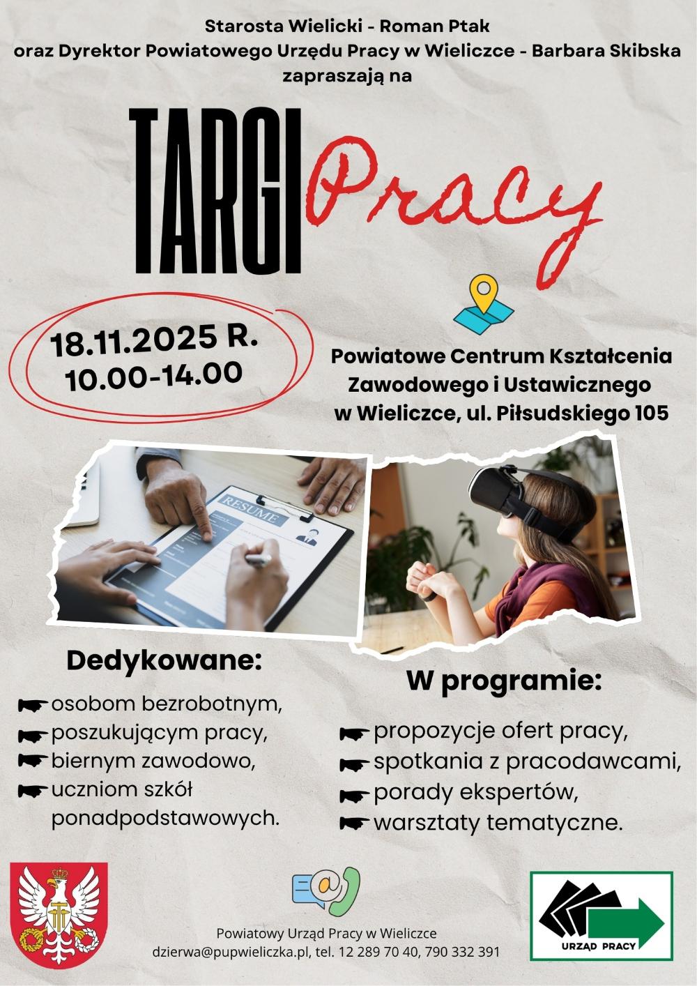 Plakat targi pracy